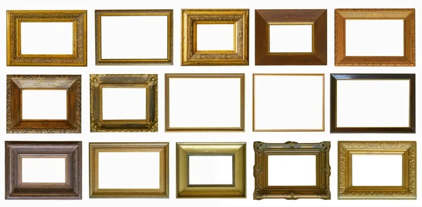 Quadros Pinturas Ouro Antiguidade Coleção Museu Isolado — Fotografia de Stock