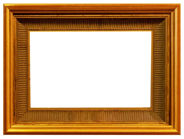 Frame Baguette Isolated Decor Gold Vintage Interior — Stock Photo, Image