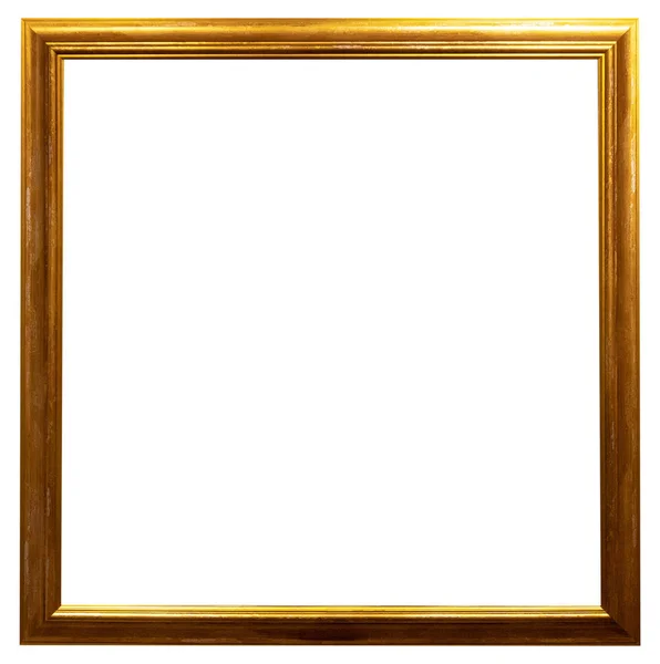 Frame Baguette Isolated Decor Gold Vintage Interior — Stock Photo, Image