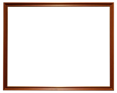 Resim çerçevesi izole edilmiş iç mimari