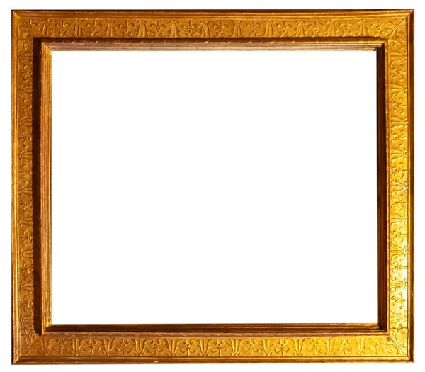 Picture Frame Isolated Interior Vintage Art Gold Baguette — Stock Photo, Image