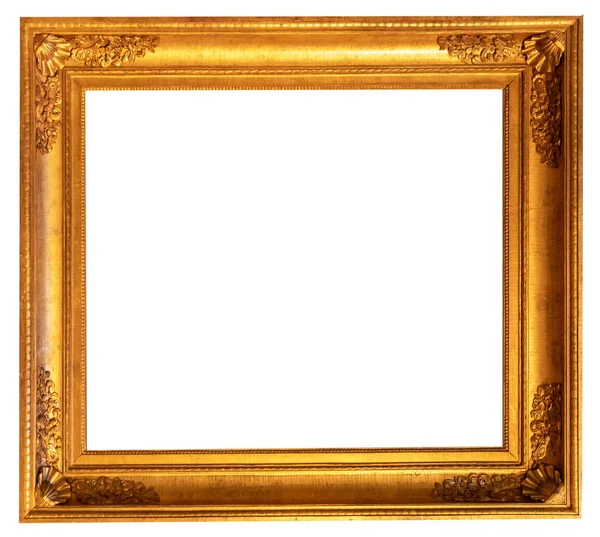 画面框架孤立的内部复古艺术金面包 — 图库照片