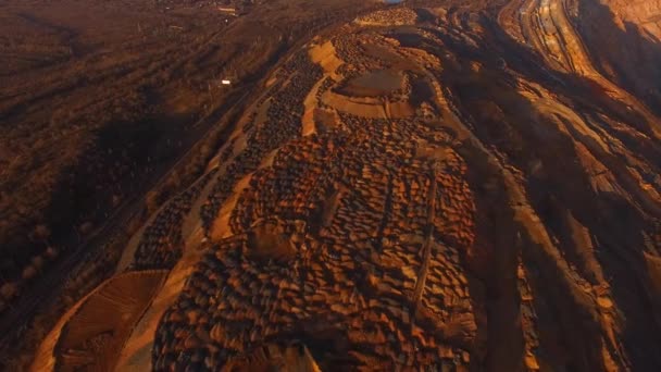 Cantera Minería Cielo Abierto Mineral Hierro — Vídeos de Stock