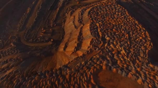 Cantera Minería Cielo Abierto Mineral Hierro — Vídeo de stock