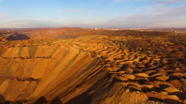 Cantera Minería Cielo Abierto Mineral Hierro — Vídeos de Stock