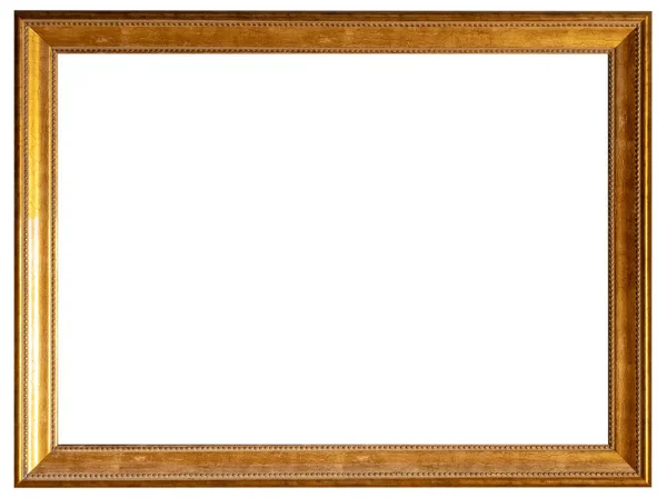 Picture Frame Isolated Interior Vintage Art Gold Baguette — Stockfoto