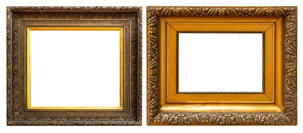 黄金复古画框 — 图库照片