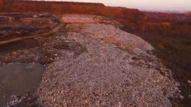 Garbage dump outdoor outdoors aerial photography waste trash landfill mountain garbage.