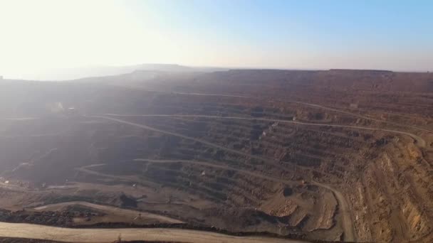 Iron Ore Open Pit Mining — Stockvideo