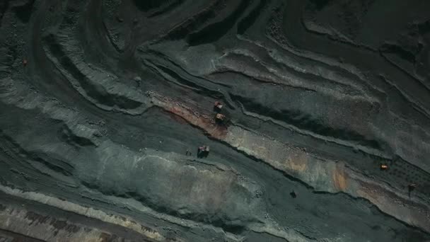 Madencilik Için Açık Maden Ocağı Demir Cevheri Madenciliği Kazma Madencilik — Stok video