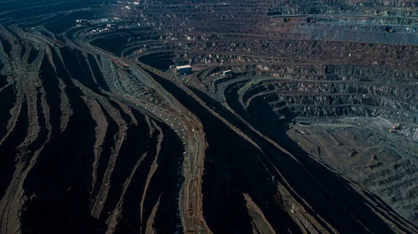 Metalurji Madenciliği Işleme Fabrikası Hava Görüntüsü — Stok fotoğraf