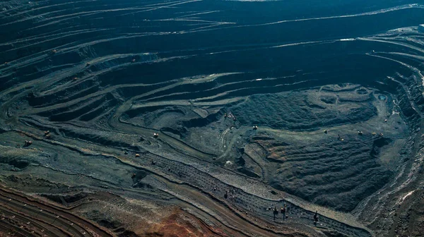 Metalurji Madenciliği Işleme Fabrikası Hava Görüntüsü — Stok fotoğraf