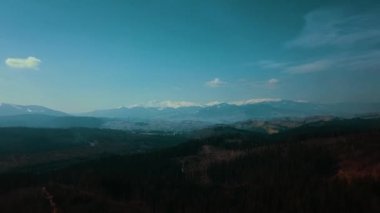 Karpat Dağları, Dağlık Orman Vadisi, Aro 4K video