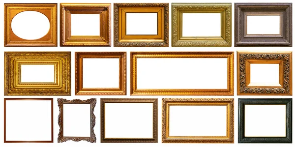 Set Van Frame Frames Foto Goud Zilveren Boom — Stockfoto