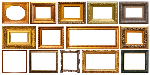 Set Van Frame Frames Foto Goud Zilveren Boom — Stockfoto