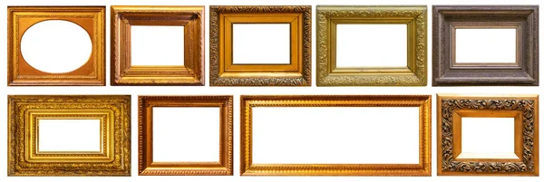 Set Van Frame Frames Foto Goud Zilveren Boom — Stockfoto