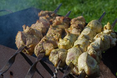 Şişleri ve kızarmış 