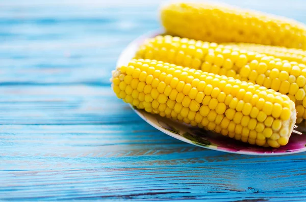 A yellow corn is boiled — Stock Photo, Image