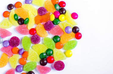 Renkli şeker bir limited dağınık 