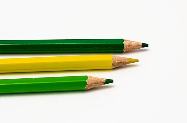 Colored pencils on a limited background for drawing graphics — Stock Photo, Image