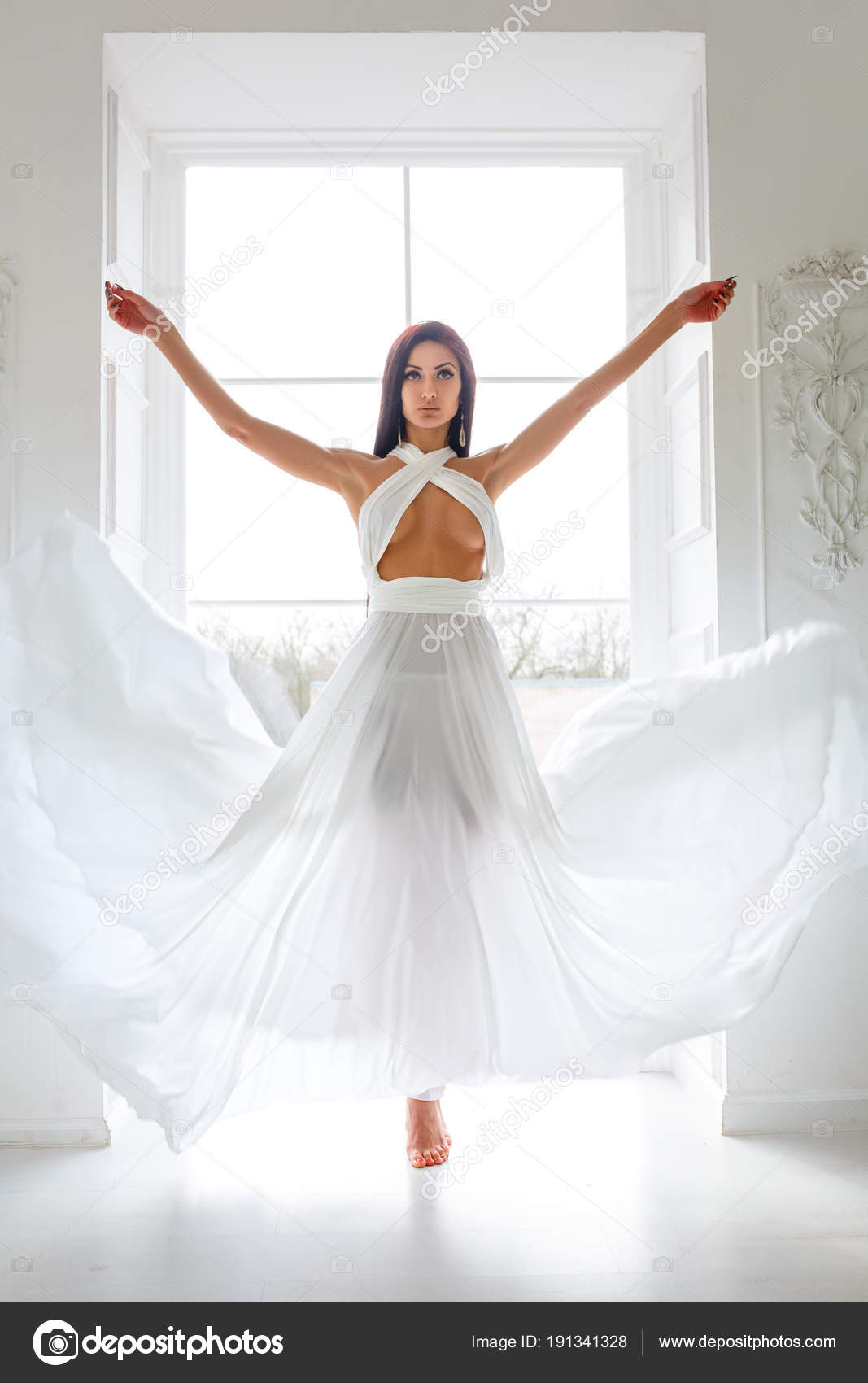 sexy elegant white dress