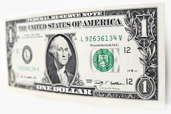 Dollars bill isolated on white background — Stock Photo, Image