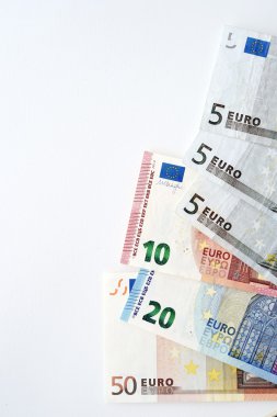 Beyaz arka plan üzerinde izole euro Bono