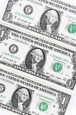 İzole üzerinde beyaz arka plan dolar bill