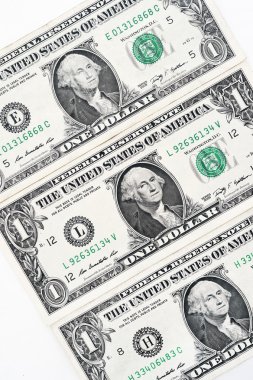 İzole üzerinde beyaz arka plan dolar bill