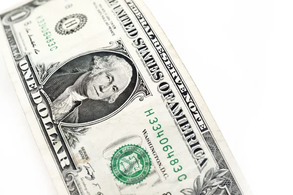 Dollars bill isolated on white background — Stock Photo, Image