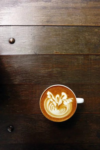 Copa de café arte latte —  Fotos de Stock
