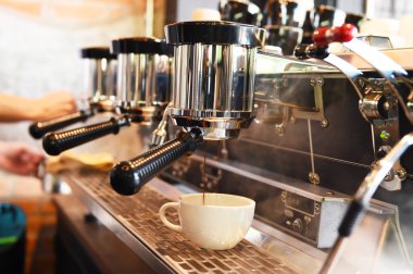 kahve makinesi hazırlama cup 