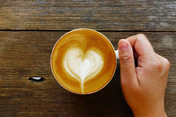 Copa de café arte latte — Foto de Stock