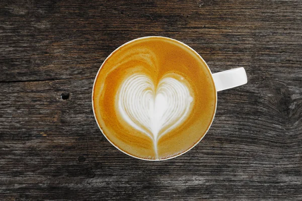 Taza de café arte latte para el fondo — Foto de Stock