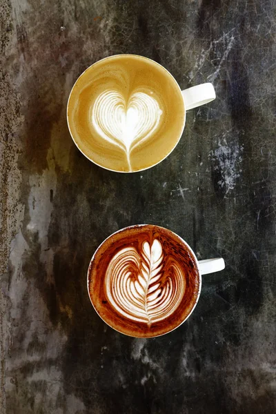 Tasse de café latte art — Photo