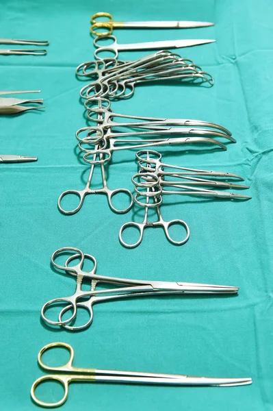 Detail shot of steralized surgery instruments — Stock Photo, Image