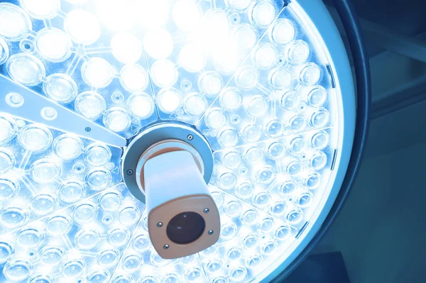 Surgical lamps in operation room — Stock Photo, Image