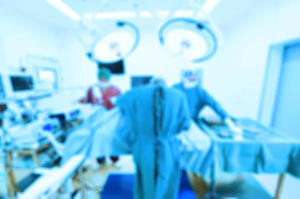 Blur of group of veterinarian surgery in operation room — Stock Photo, Image