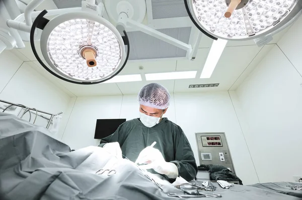 Veterinář chirurgové na operačním sále — Stock fotografie