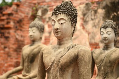 Ayuthaya Historical Park tapınakta WAT Chaiwatthanaram