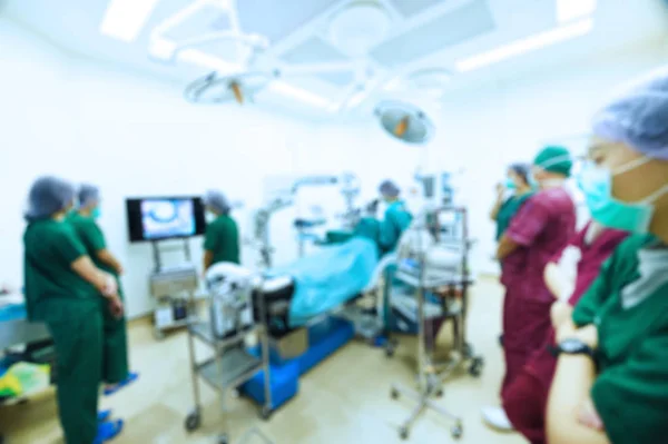 Blur of group of veterinarian surgery — Stock Photo, Image