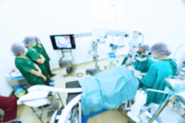 Blur of group of veterinarian surgery — Stock Photo, Image