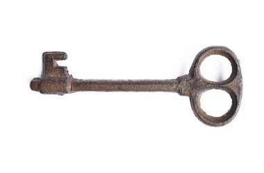 Beyaz arka plan üzerinde izole vintage anahtar