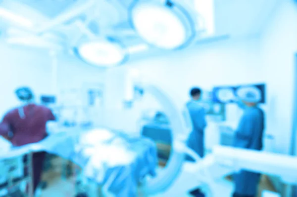 Blur of group of veterinarian surgery in operation room — Stock Photo, Image