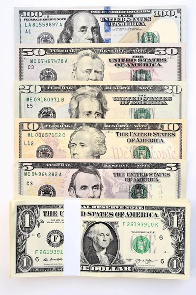 Detailní záběr z bankovek — Stock fotografie