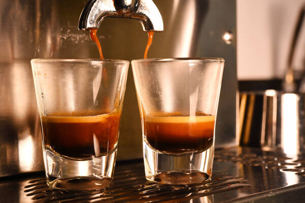 coffee machine preparing 