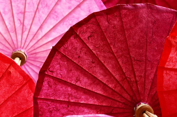 Thai Northern Umbrellas Handmade Background — Stock Photo, Image