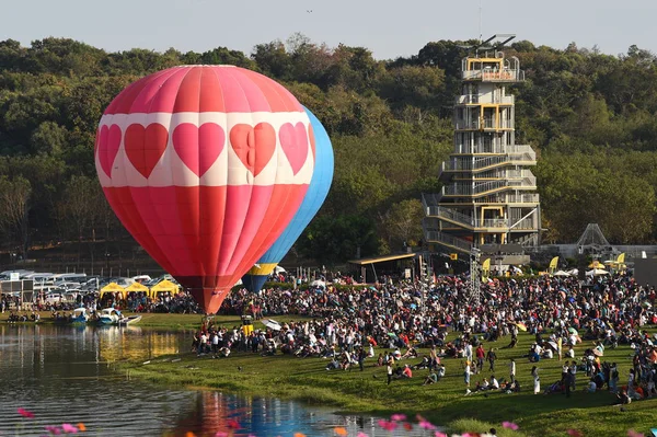 泰国清莱 2018年2月17日 辛加公园国际气球嘉年华 2018 发生在2月14日至第十八 辛加公园 清莱省 — 图库照片