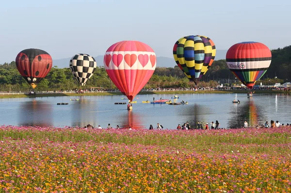 Chiang Rai Tajlandia Luty 2018 Singha Park International Balonowa Fiesta — Zdjęcie stockowe