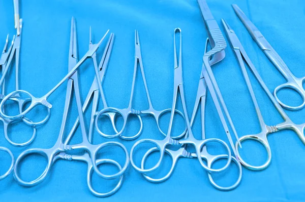 Detail Shot Steralized Surgery Instruments Hand Grabbing Tool Take Art — Stock Photo, Image